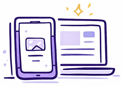 Works on mobile and desktop